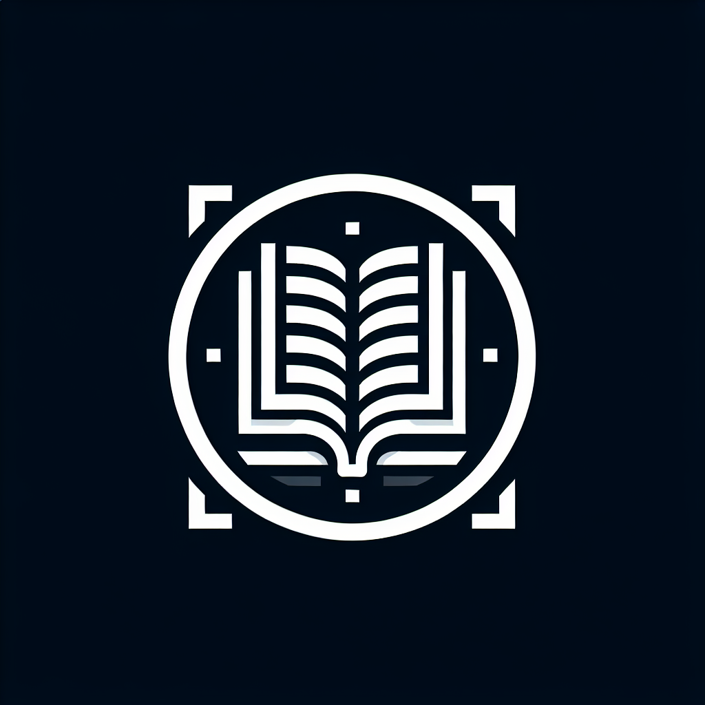A logo for a history website with a minimalist and modern design, capturing the essence of knowledge and access to information of the past and online. Have a clean and simple aesthetic while featuring a book, everything colored in black and white.